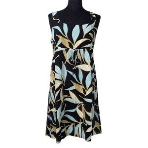 Shannon Marie Vintage‎ Hawaiian Midi Tropical Dress Hawaii Tie Front Women's L